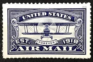 2018 Scott #5281 - Forever - AIR MAIL NEW BLUE STAMP - Single Mint NH - Picture 1 of 1