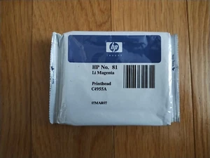 2007 GENUINE HP #81 Light Magenta PRINTHEAD C4955A DESIGNJET 5000 5500 Sealed - Afbeelding 1 van 1