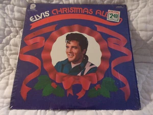 ELVIS' CHRISTMAS ALBUM LP PRESLEY CLASSIC PICKWICK 1970 SHRINK HOLIDAY STICKER - Picture 1 of 6