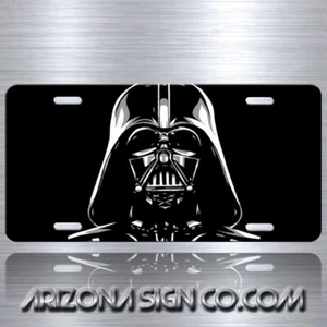 Darth Vader Star Wars Metal Aluminum Replica Prop License Plate Tag New - Picture 1 of 6