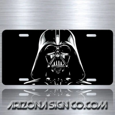 Darth Vader Star Wars Metal Aluminum Replica Prop License Plate Tag New - Image 1 of 4