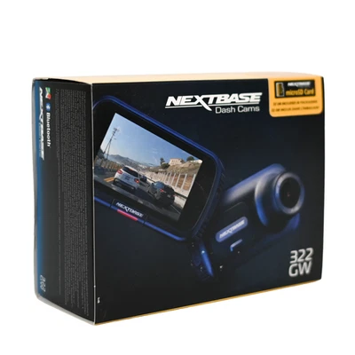 Cámara de tablero Nextbase 322GW pantalla táctil tablero de instrumentos de automóvil 1080P HD Wi-Fi - Nueva en caja Foto 1 de 4