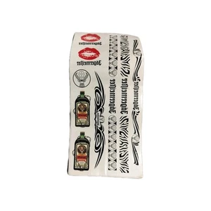 Jagermeister Tatuaggi Temporanei Foglio di Sette Tatuaggi Diversi Nuovo Vecchio Stock - Foto 1 di 1