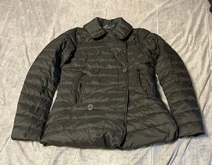 Polo Ralph Lauren Down Puffer Jacket Coat Buttons Size Small Black NO HOOD - Picture 1 of 10