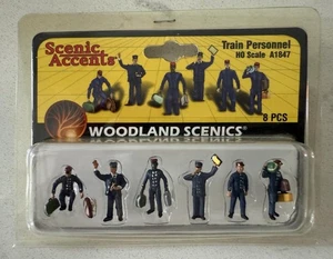 NUEVO HO ACENTOS ESCÉNICOS PAISAJES DEL BOSQUE #A1847 PERSONAL DEL TREN 8 PIEZAS - Imagen 1 de 3