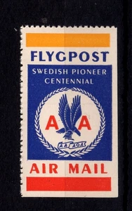 ein   alter  LUFTPOSTaufkleber - Bild 1 von 1