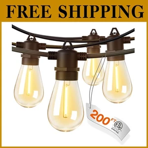 Commercial Grade LED Outdoor String Lights - 200FT - Picture 1 of 10