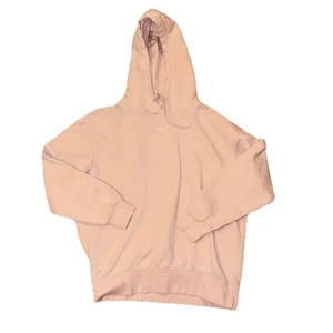 Felpa con cappuccio pullover Nike Center Swoosh taglia XS extra small rosa - Foto 1 di 3