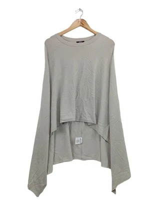 BIBA Poncho Donna Maglione Taglia IT 44 grigio chiaro stile casual - Immagine 1 di 4