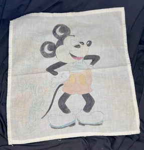 2 Vintage handgezeichnete Geschirrtücher Mickey & Minnie Disneyland Retro Wohndeko - Bild 1 von 17