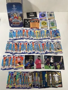Topps Match Attax 2016-2017 100+ Cards Bulk Bundle Lot Sapphire Foil Messi W/tin - Picture 1 of 10