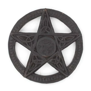 Holz kleine keltische Pentakel Plakette heidnisch Wicca Wicca Wandbehang gotisch - Bild 1 von 1