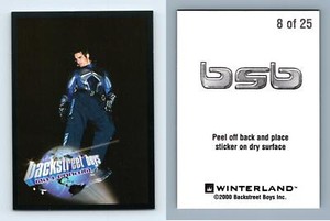 Backstreet Boys Black & Blue #8/25 Millennium 2000 Winterland Sticker