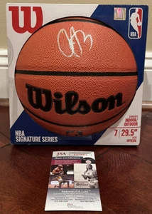 OG Anunoby Autographed Signed Wilson NBA Basketball Toronto Raptors JSA COA - Picture 1 of 2