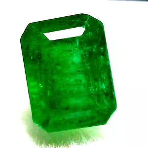 GIE Certified Natural MUZO Colombian Green Emerald UNTREATED Loose Gemstone 7 Ct - Picture 1 of 5