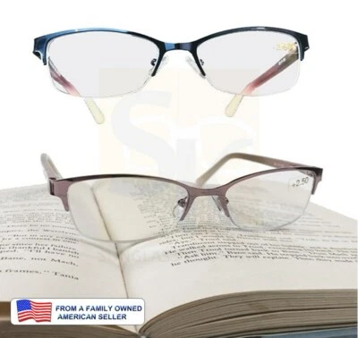The LISA womens READING glasses FREEBIES! SPRING HINGES BEAUTIFUL +150 - 250 - Image 1 of 4
