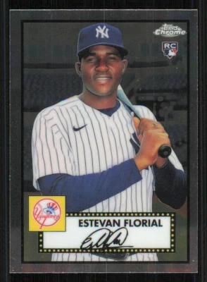 2021 Topps Chrome Platinum Anniversary #71 Estevan Florial RC - Image 1 of 2
