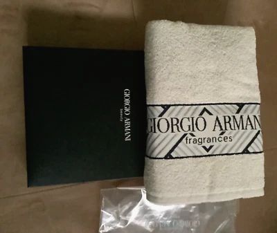 Toalla de baño de playa con fragancia Giorgio Armani 60''x28" 100 % algodón nueva en caja sellada Foto 1 de 4