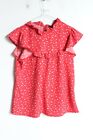 New Look Womens Ditsy Frill Blouse - Red - Size 10 (64c)
