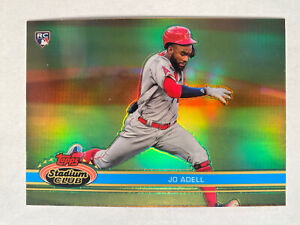 2021 Topps Stadium Club Chrome 1991 Variation Jo Adell Refractor Rookie Angels