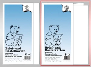 URSUS Briefkarten weiß DIN lang 25 Stück - hochdoppelt - Bild 1 von 2