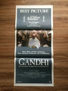 Gandhi Original Cinema Daybill Starring Ben Kinglsey - Picture 1 of 6