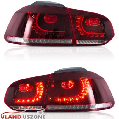 für VW Volkswagen Golf 6 MK6 GTI R 2008-2014 LED-Rückleuchten Rot Bremsleuchten - Bild 1 von 4
