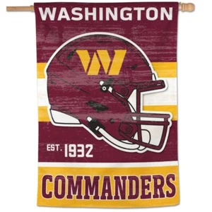 WASHINGTON COMMANDERS 28"X40" HOUSE FLAG WALL BANNER NFL LICENSED WINCRAFT - Picture 1 of 1