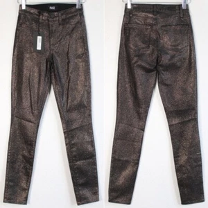 Paige Hoxton Ultra Skinny Copper Noir Shimmer Hose Größe 24 - Bild 1 von 12