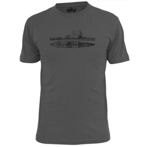 Mens HMS Agincourt Blueprint T Shirt Dreadnought Battleship - Picture 1 of 3