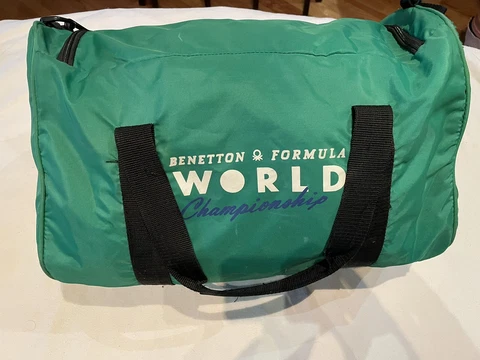 Vintage Benetton Formula 1 World Championship Duffel Bag -VGC Cover
