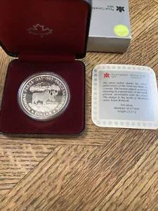 1885-1985 Canada Commemorative National Parks Centennial Proof Moneta $1 - B645 - Foto 1 di 5