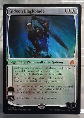 Gideon Blackblade - Mythic/Foil/Leg. Planeswalker - Ravnica Remastered - EN/NM - Bild 1 von 3