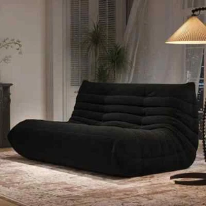 Caterpillar Lazy Sofa Love Seat Nap Couch Tatami Bed Beanbag Chair For Bedroom - Picture 1 of 8