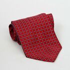Brooks Brothers 346 Red Blue Squares Pattern Pure Silk Mens Necktie Tie Ties Usa