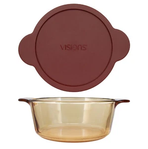 Cazuela de vidrio ámbar Visions VM2.25 2,25 L y Visions CM 225-PC 2,25 L Cra - Imagen 1 de 2