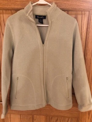 Chaqueta suéter polar con cremallera Denim and Co.  XS forrado polar adherido. Foto 1 de 4