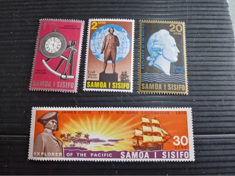 SAMOA 1970 SG 349-352 COOKS EXPLORATION MNH Cover