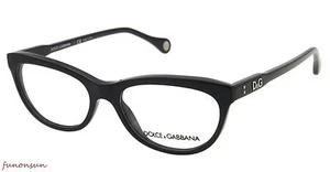 Dolce & Gabbana Women's Eyeglasses D&G DD1245 501 Black Oval Plastic Frame - Picture 1 of 1