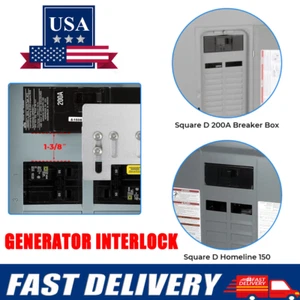 For Square D QO Homeline 150 200 Amp Panels Generator Interlock Kit US - Picture 1 of 12