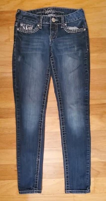 Jeans embellecidos Vanity para mujer colección premium tiro bajo talla 26x30 ❤️ Foto 1 de 4