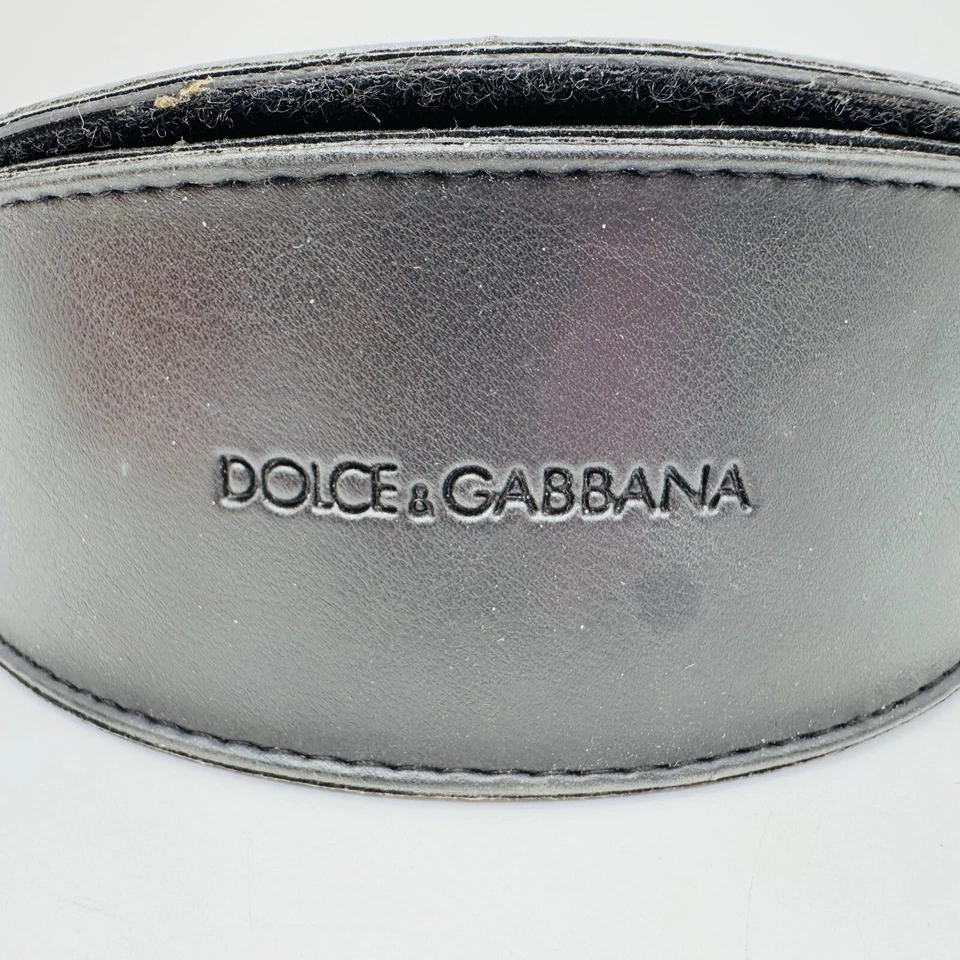 Dolce Gabbana Black Leather Glasses Sunglasses Case  - Image 1 of 4