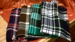 (4) Bufanda a cuadros 100 % acrílico Cashmilon accesorios París de colección nueva con etiquetas - Imagen 1 de 6