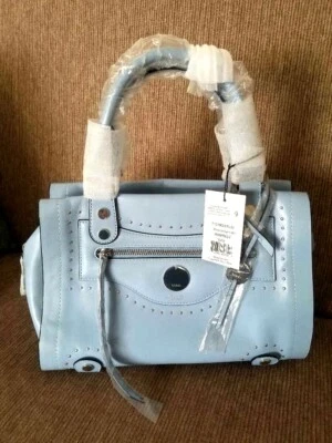 Bolso de mano Lodis para mujer Pismo Stud RFID Madeline de cuero en azul cielo Foto 1 de 4