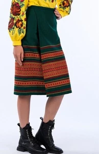 Falda Plakhta Ucraniano Folk Bordado Mujer S-XL Boda Verde - Imagen 1 de 7