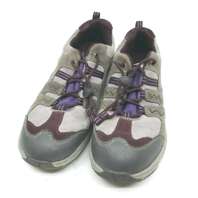 Zapatilla deportiva Clarks para mujer gris/púrpura talla 4M running/caminar [21] Foto 1 de 4