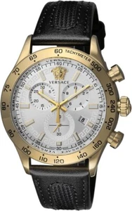 Versace HELLENYIUM CHRONO Sapphire Glass Quartz 44MM Swiss Watch VE2U00222 - Picture 1 of 4