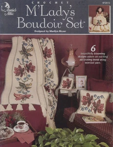 AA  M Lady's Boudoir Set Crochet Pattern Book 6 Designs Cross Stitch - Picture 1 of 3