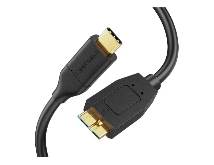 CableCreation 1FT USB C to Micro B Cable,10Gbps Speed External Hard Drive B36 - Image 1 of 3
