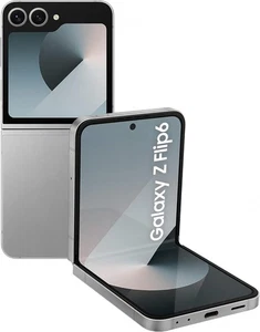 Samsung Galaxy Z Flip6 5G 256GB Flip Smart Phone SIM-Free in Silver Shadow  - Picture 1 of 7